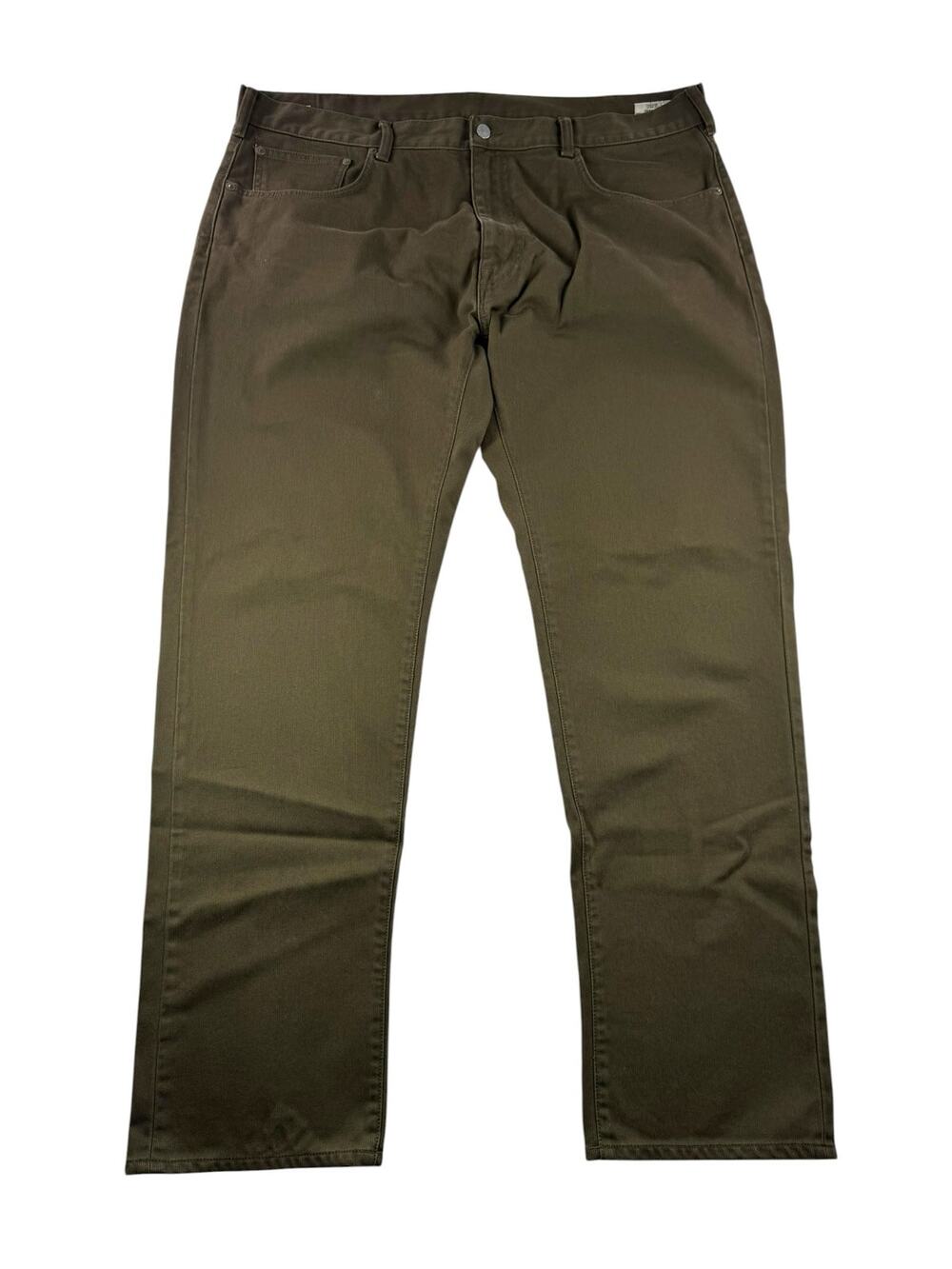 Oobe Brand Tapered Pants Mens 42x32 Japanese Fabric Green Chinos Cotton Trousers